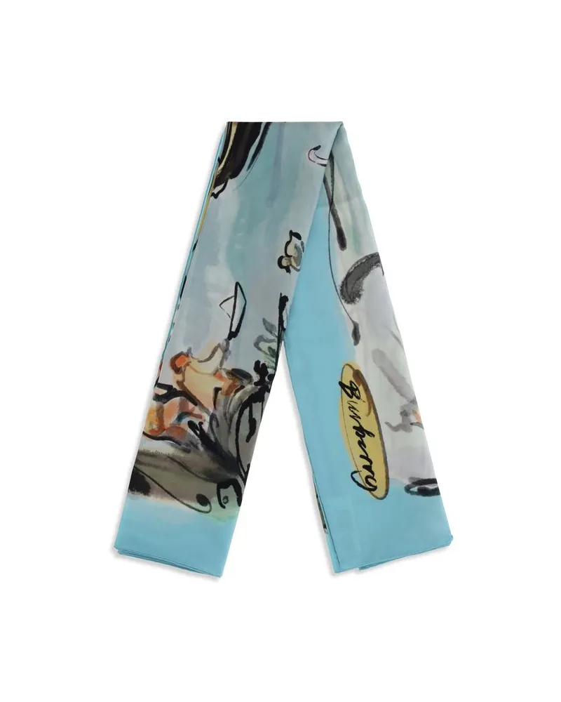 Burberry Women's Multicolor Silk Scarf Multicolor