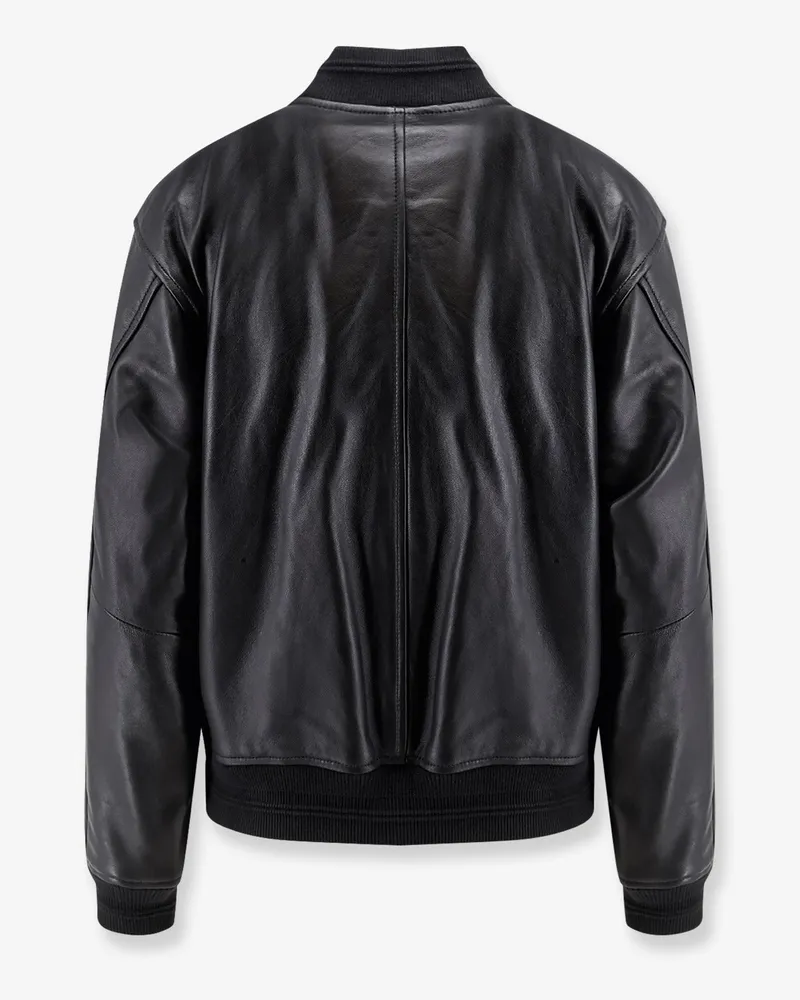 Diesel Women's Leather Jacket Ilyan Black Black