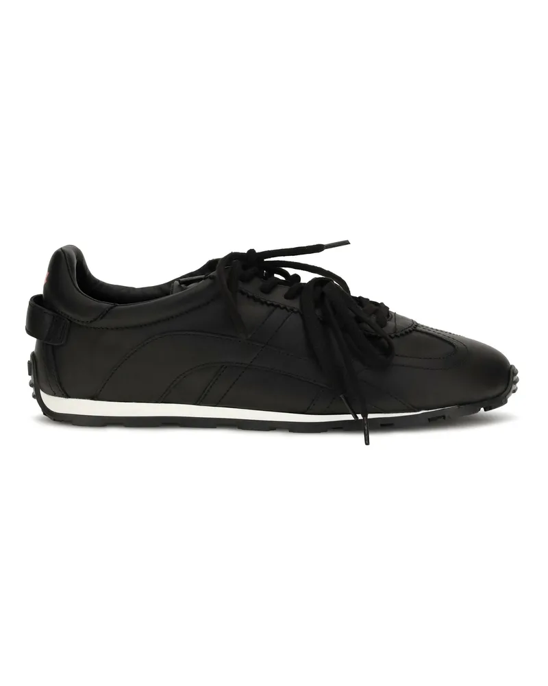 Dsquared2 Men's Leather Sneakers Black Calf Trainers Black