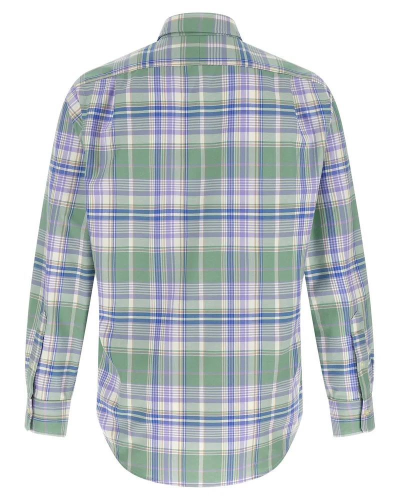 Ralph Lauren Plaid Oxford Cotton Shirt — green Green