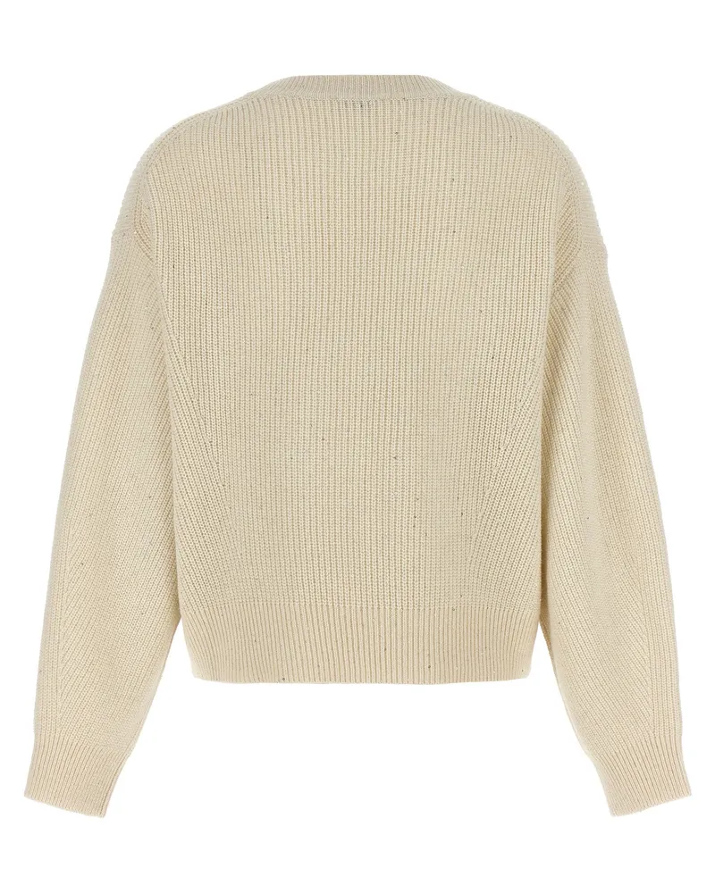 Brunello Cucinelli Women's White Cashmere Cardigan Clothing White