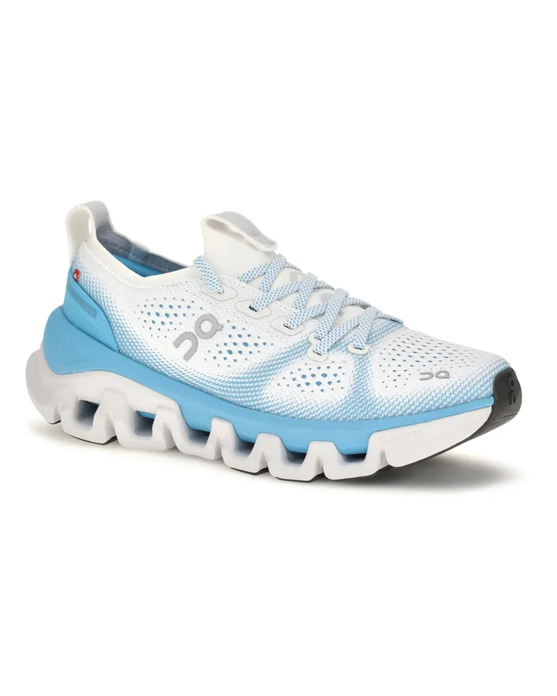 ON Men's Cloud X Tempo Sneakers Ivory | Isle Upper: Fabric; Sole: Rubber White