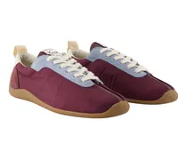 Women's Striker Low Sneakers -  Cotton Burgundy Shoes