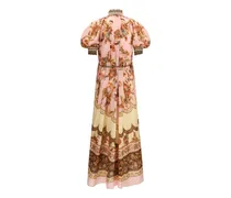 Women's Multicolor Silk Casual Dress