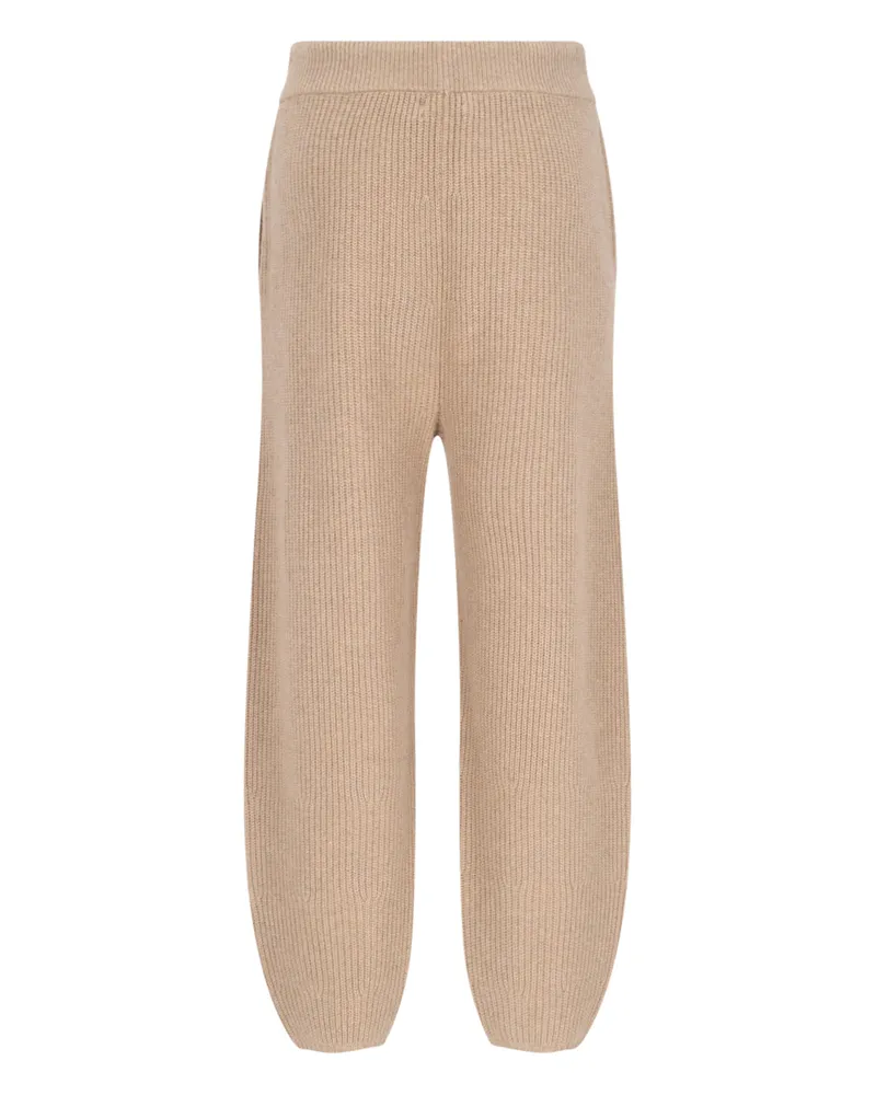 Ralph Lauren Women's Trousers Beige Recycled Cashmere Beige