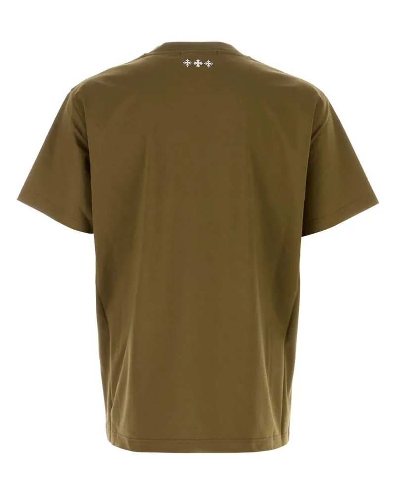 TATRAS Men's Army Green Cotton T-Shirt Khaki Exterior Exterior: T-shirts And Polos Khaki