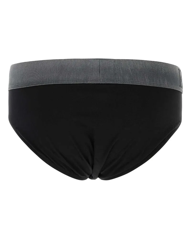 Emporio Armani Men's Stretch Cotton Brief Black Elastane T-shirts Black