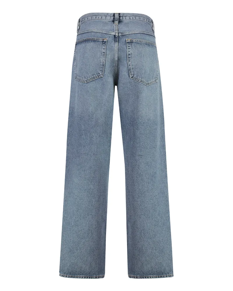 AGOLDE Men's Fusion Baggy Jeans Denim Cotton Regular & Straight-Leg Blue
