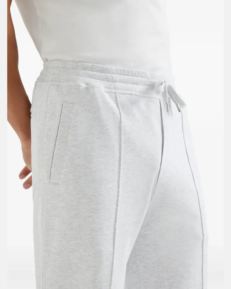 Brunello Cucinelli Men's Zipper-Cuffs Track Pants Ss26 M Grey