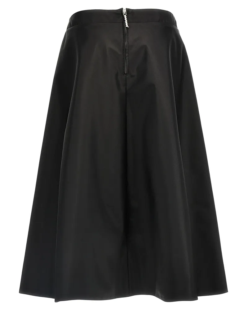 Marni Women's Black Polyamide Midi Skirt Black