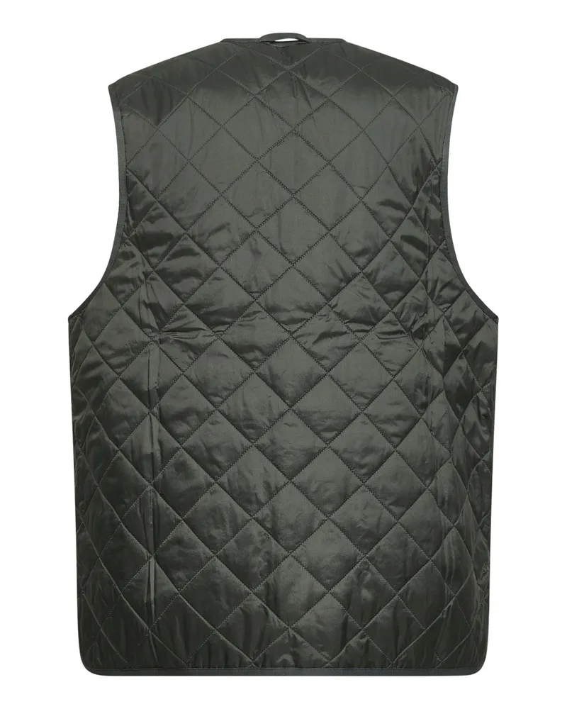 Barbour Diamond-Quilted Nylon Vest — Green Green