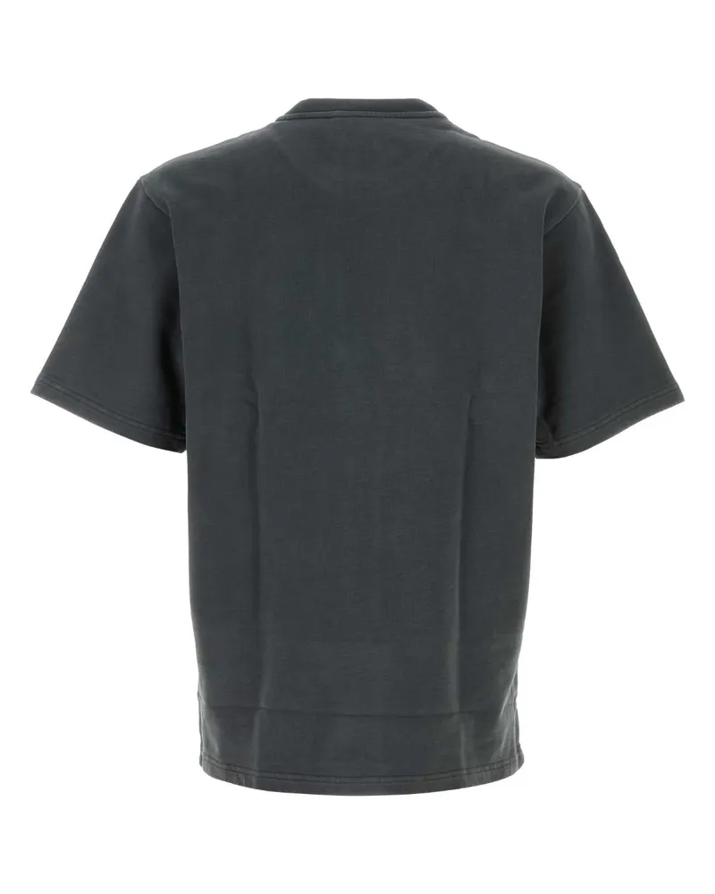Dolce & Gabbana Men's Charcoal Cotton T-Shirt Grigioscurissimo Exterior Gray