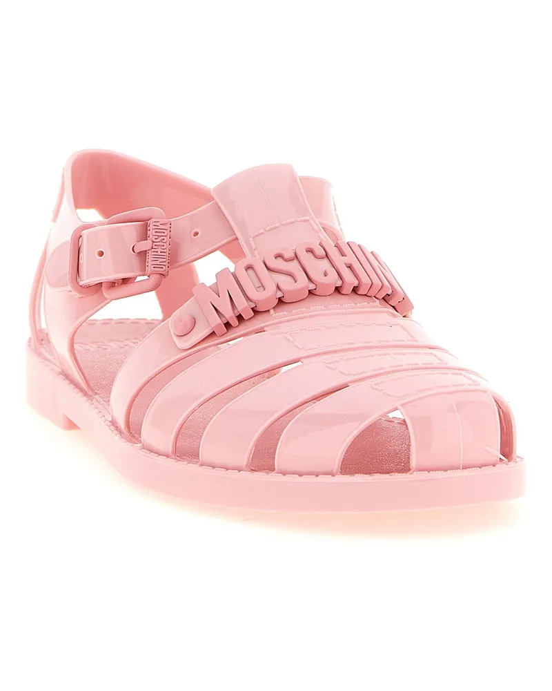 Moschino Jelly PVC Sandals — Pink Pink