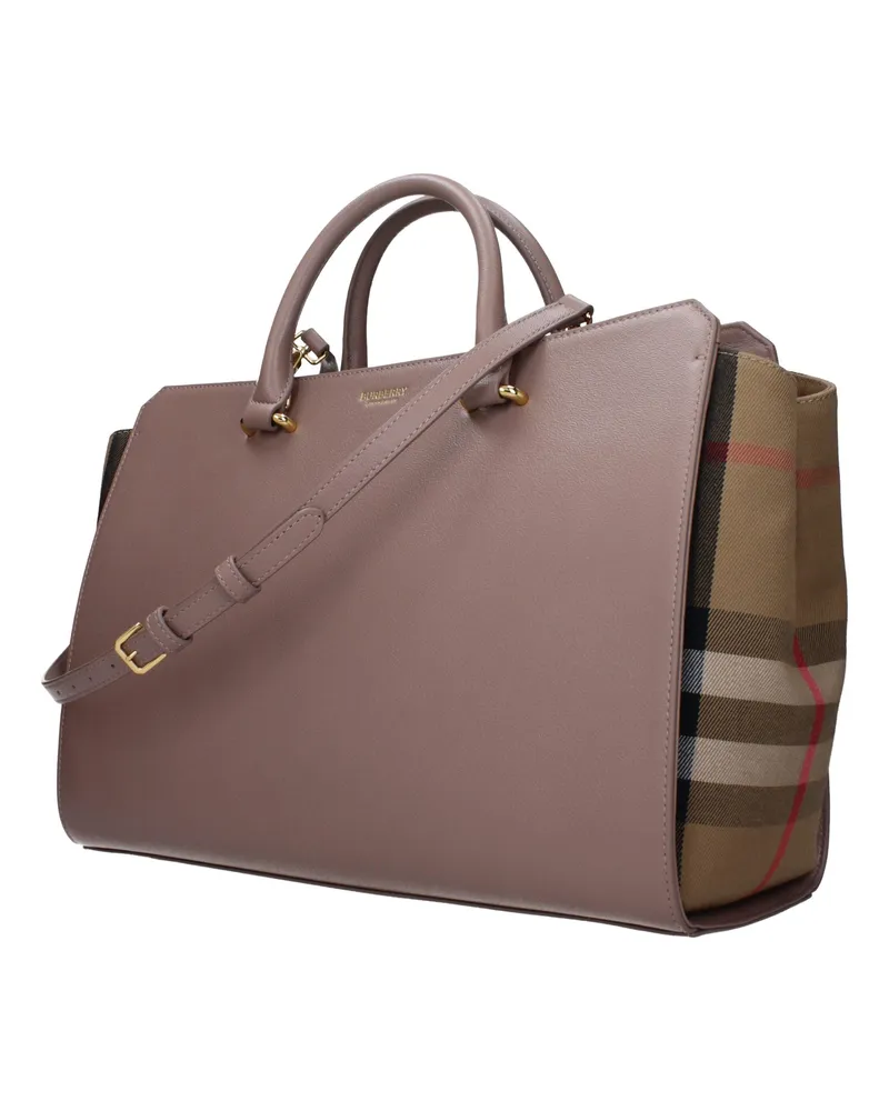 Burberry Women's Gray Leather Handbag Bag Gray