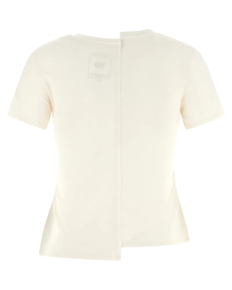 Y-3 Asymmetric Split-Seam T-shirt — White White