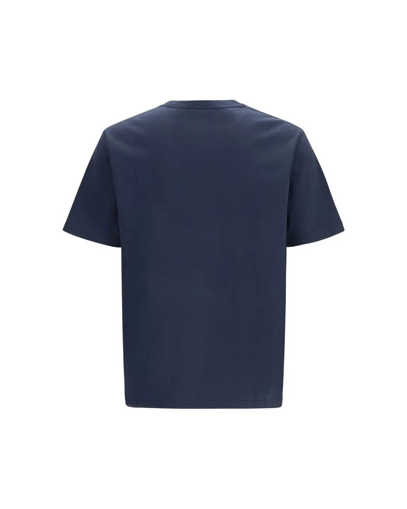 Kitsuné Men's Blue Cotton T-Shirt Navy