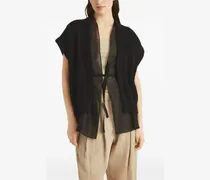 Women's Monili-Detail Cardigan Black Ss25 W