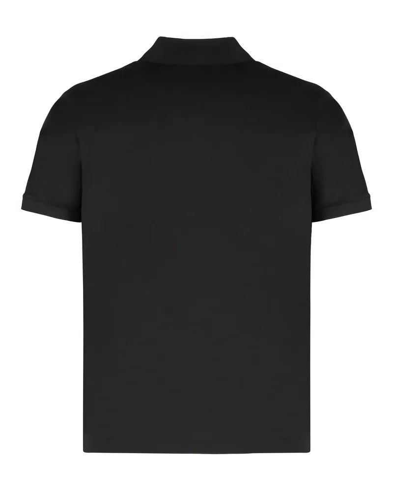 Paul & Shark Men's Cotton Piqué Polo Shirt Black T-shirts And Polos Black