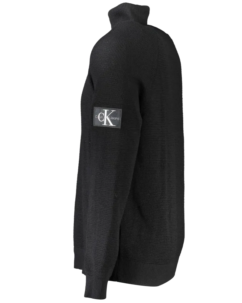 Calvin Klein Wool Turtleneck Sweater — Black Black