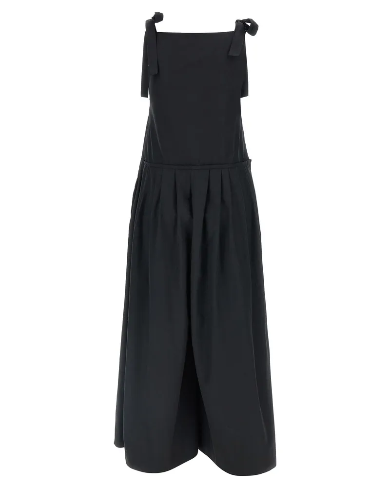 Max Mara Women Black Cotton Jumpsuit Black