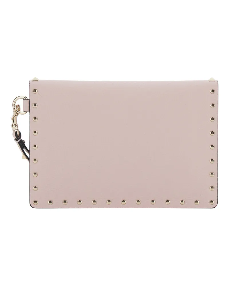 Valentino Garavani Women's Clutch Bag Pink Leather Calf Pink