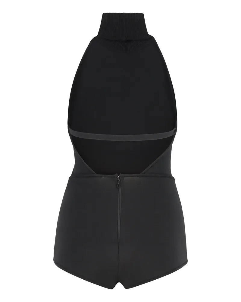 Max Mara Women's Knit Bodysuit Apogeo Black Polyester Tops Top Black