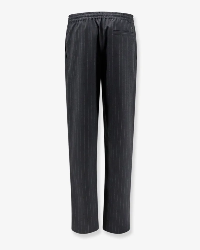 Burberry Men's Trousers - Wool Drawstring, Grey Gray