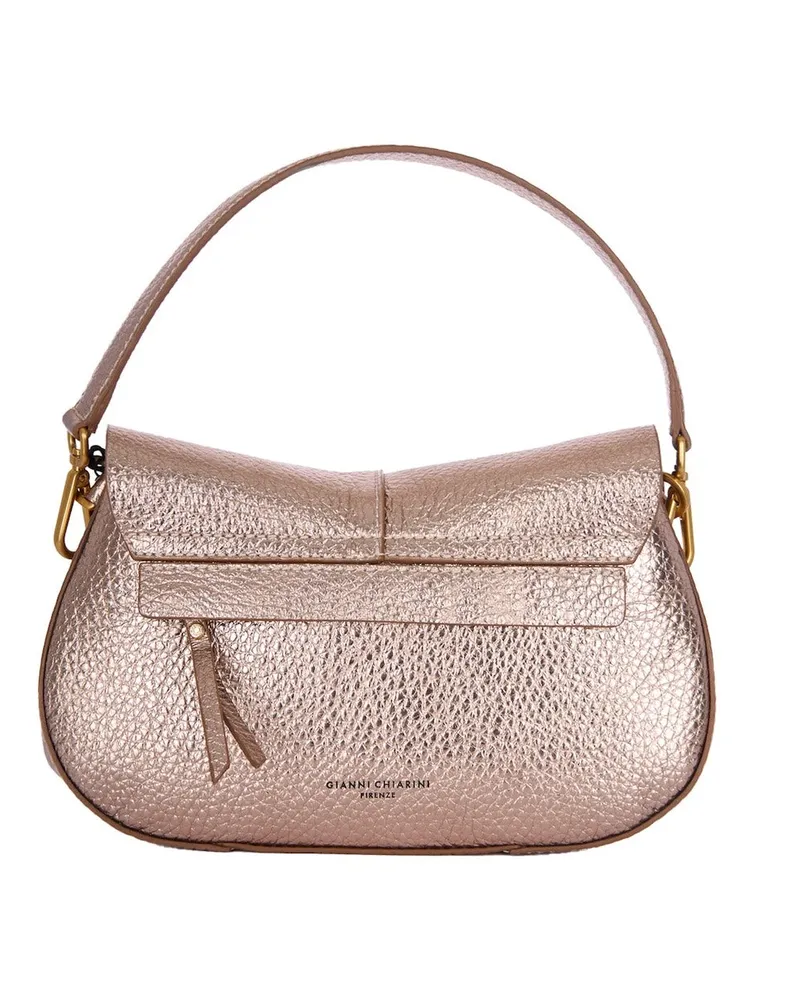 Gianni Chiarini Women's Round Bag Helena Mirage Leather Handbags Hand Beige