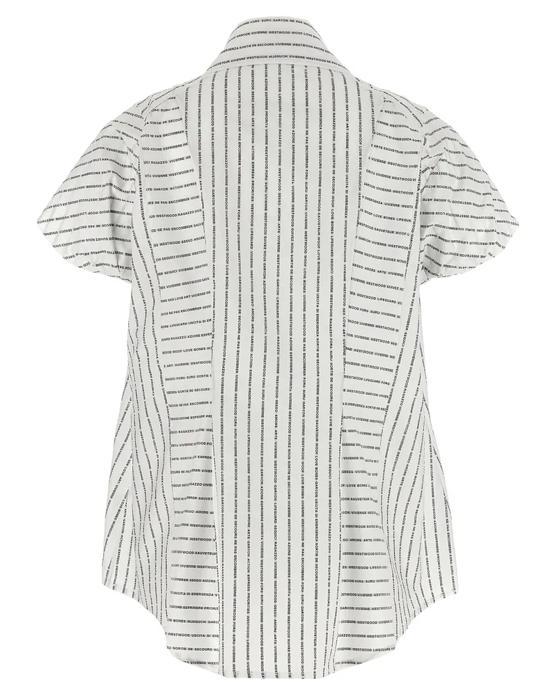 Vivienne Westwood Women's Bicolor Cotton Blouse White