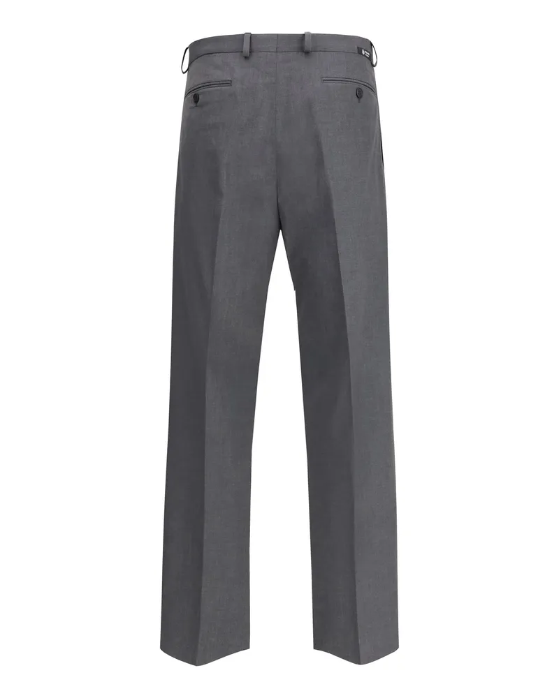 Prada Men's Wool Pants Ardesia Trousers Gray