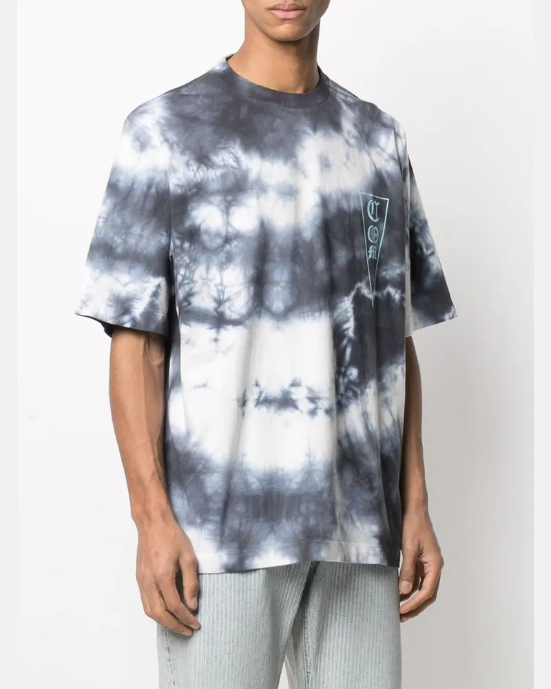 Marcelo Burlon | County of Milan Men Com Logo Tie-Dye Oversize T-Shirt Multiple Colors Clothing > Polo & T-Shirts Multicolor