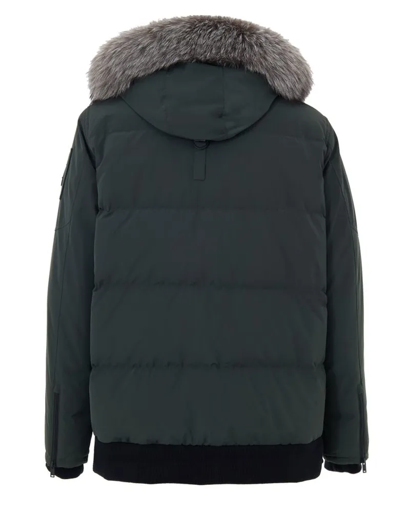 Moose Knuckles Men's Green Nylon Parka Clothing Green
