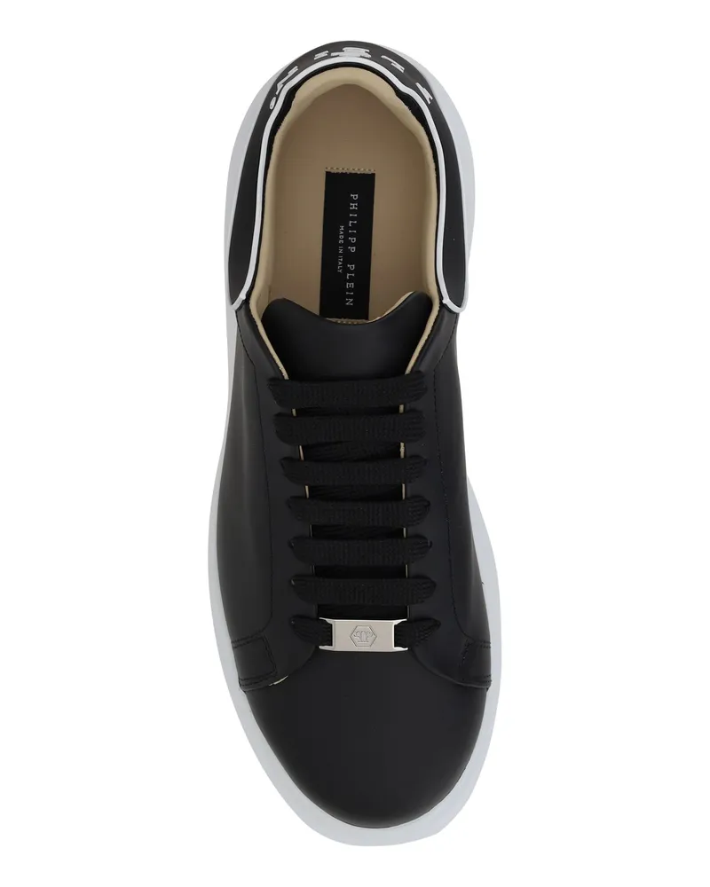 Philipp Plein Men's Sneakers Leather Black Trainers Black