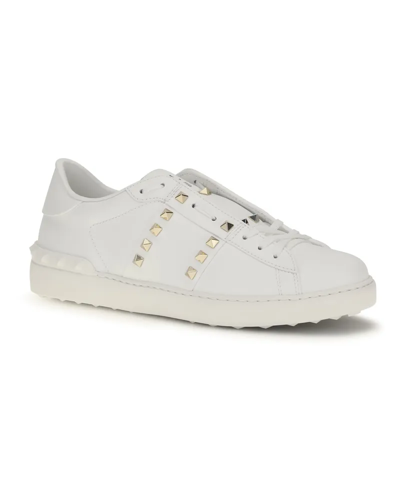 Valentino Garavani Men's Rockstud Untitled Sneakers Bianco-Bianco Bianco/bianco White