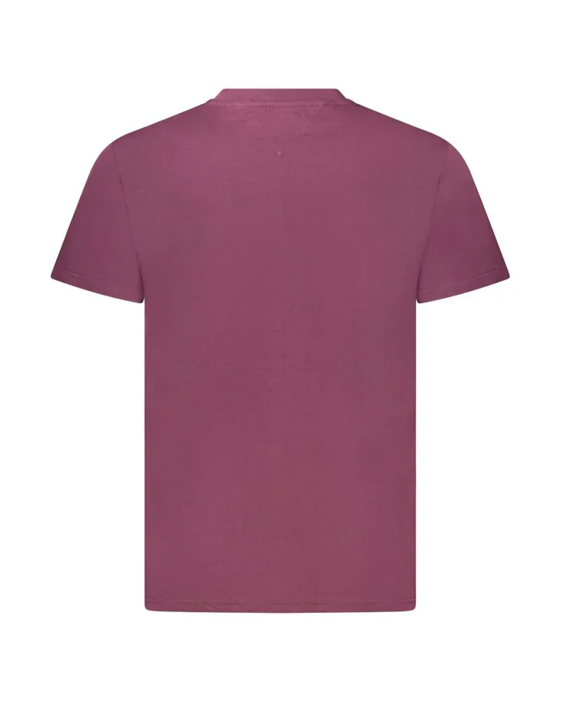 Tommy Hilfiger Logo-Embroidered Cotton T-Shirt — Purple Purple