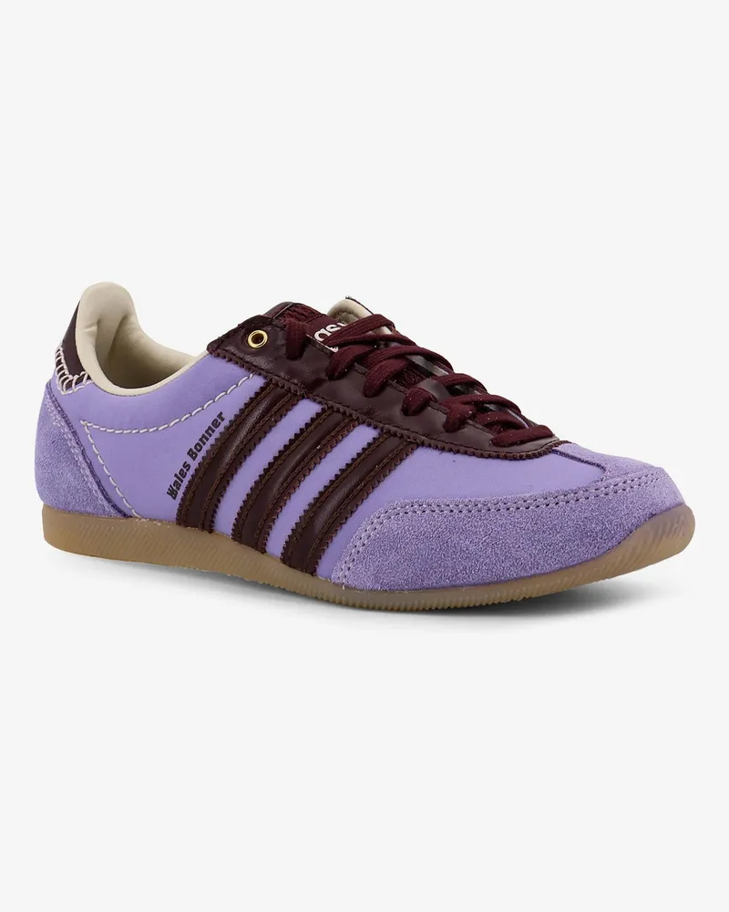 adidas Women's Nylon Sneakers With Suede Inserts Purple Pelle-Nylon Trainers Pelle/nylon Purple