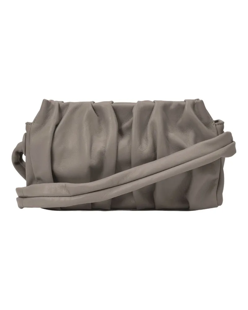 Elleme Women's Vague Shoulder Bag Gray Leather Gray