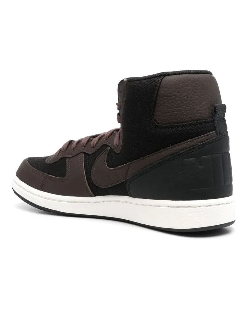 Nike Men's Terminator High Sneaker Black Leather Black