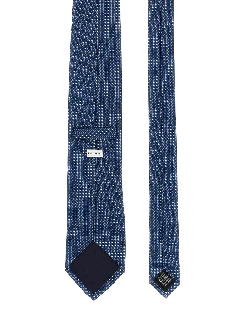 Pal Zileri Men's Blue Silk Tie Navy