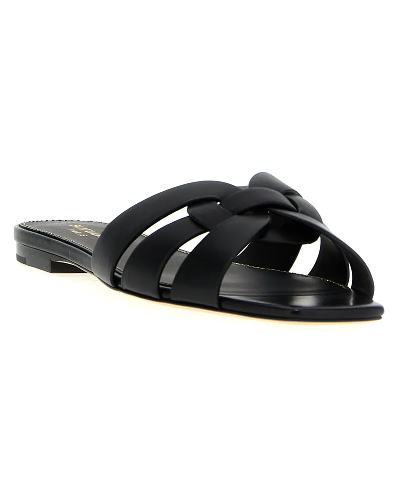Saint Laurent Tribute Nu Pieds Sandals — Black Black