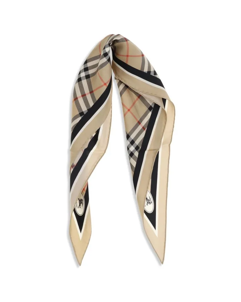 Burberry Women's Beige Silk Scarf Beige