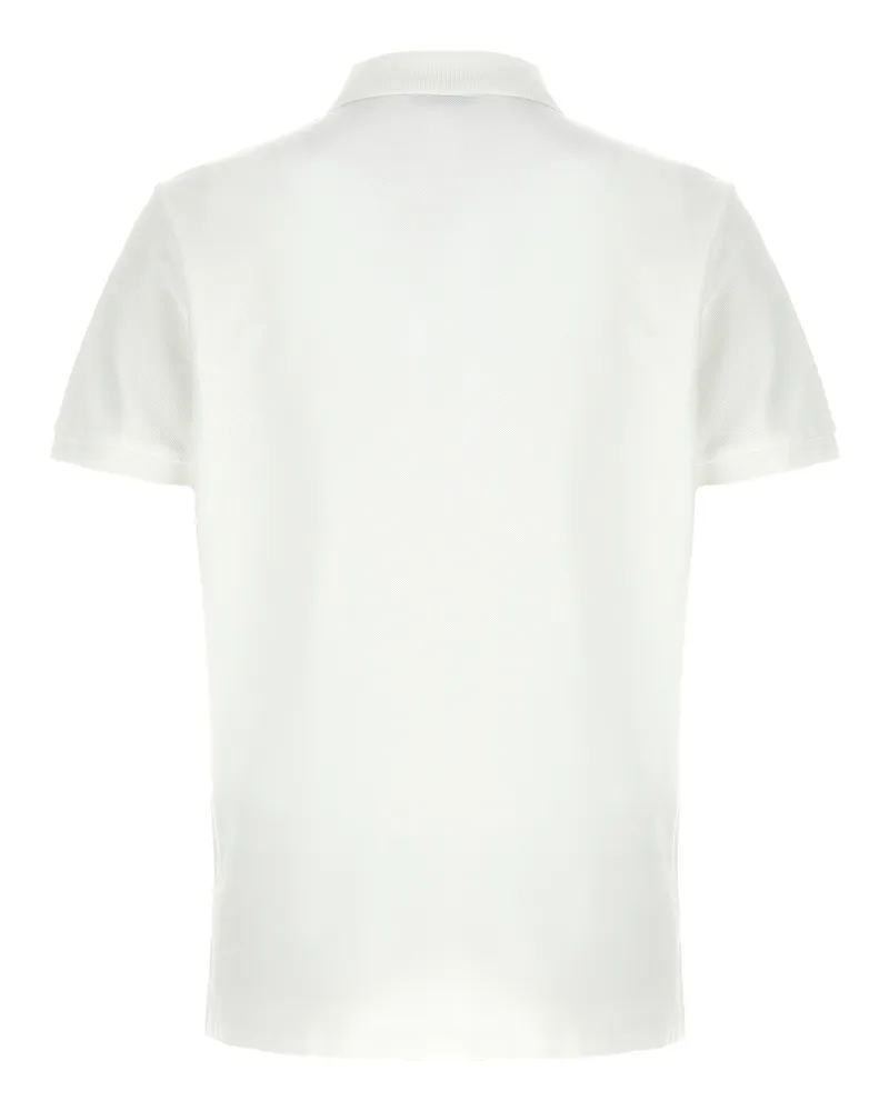 Ralph Lauren Logo-Embroidered Piqué Cotton Polo — White White