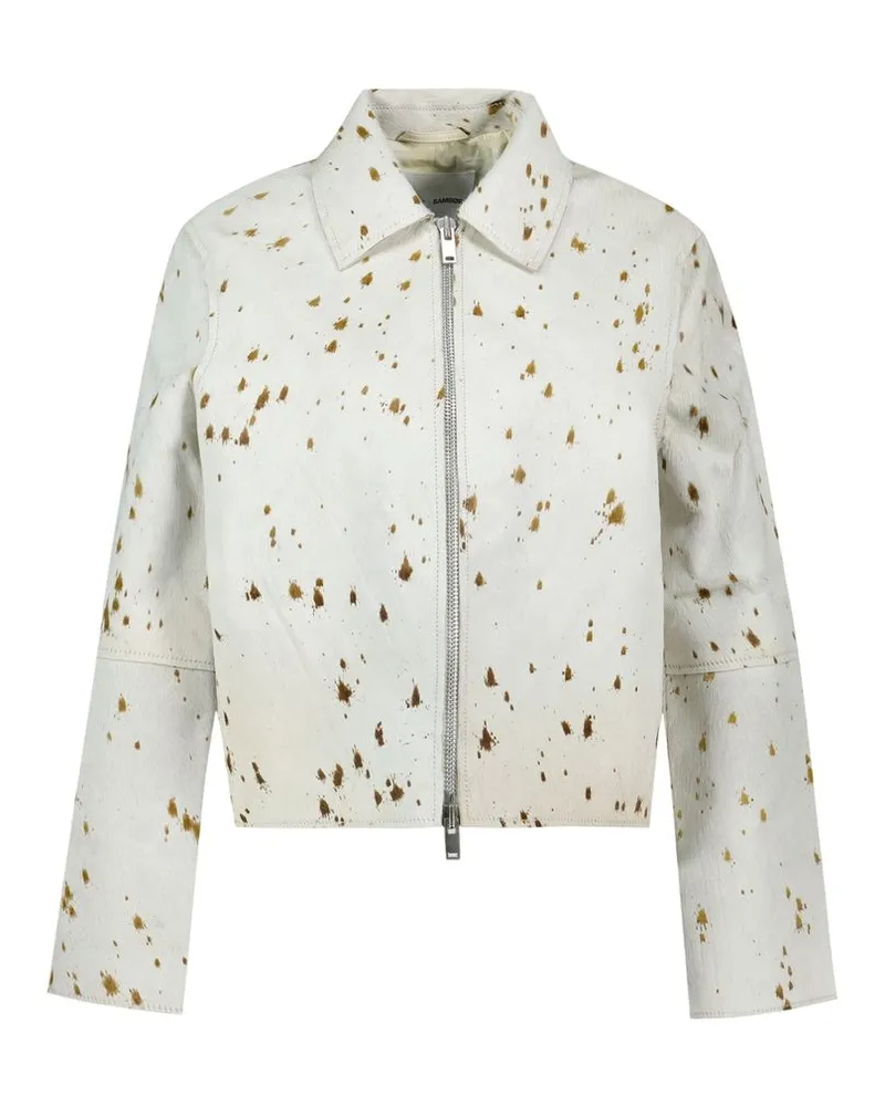 Samsøe & Samsøe Women Salylo Leather 15374 Jacket - Samsøe Beige Cowhide Ready-To-Wear Beige