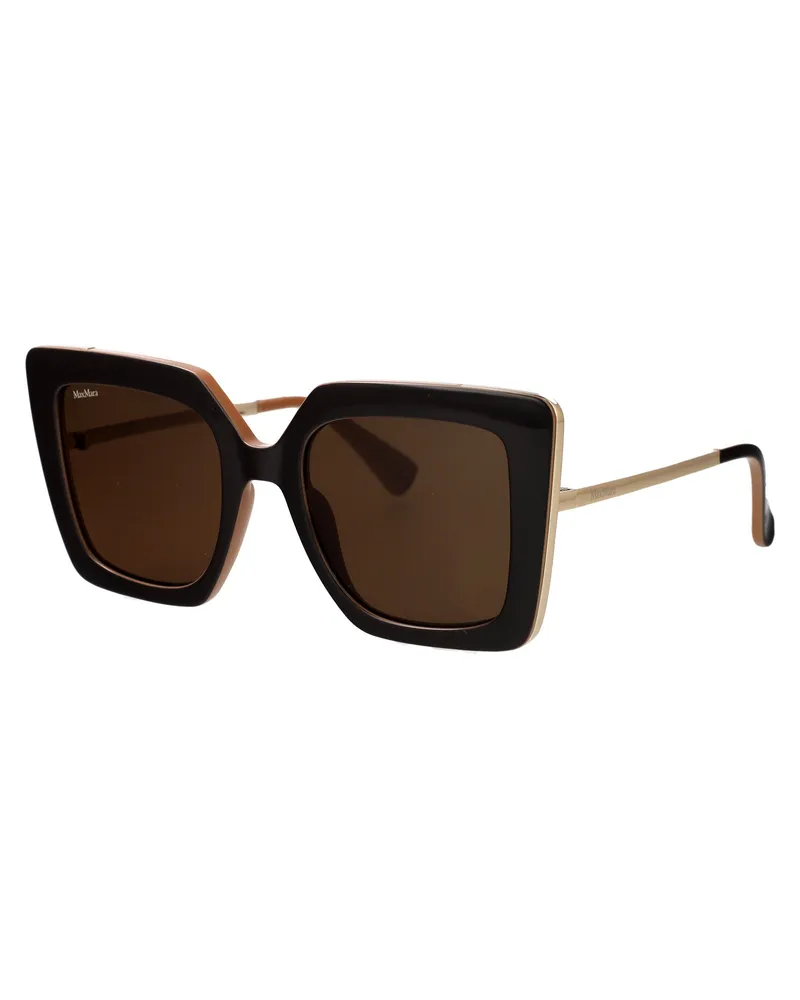 Max Mara Women's Sunglasses Mm0051 Brown Injected Black