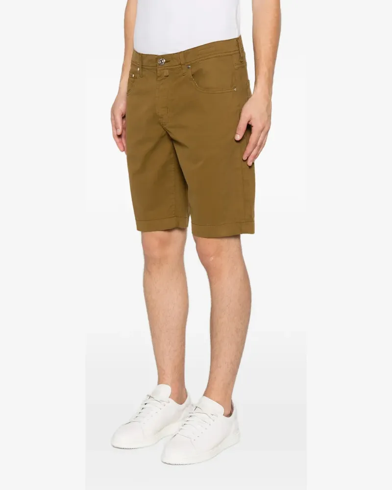 Jacob Cohën Women's Nicolas Logo-Patch Chino Shorts Aw25 M Camel