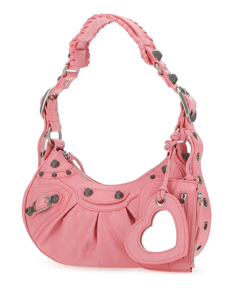 Balenciaga Women's Pink Nappa Leather Le Cagole Xs Shoulder Bag 5812 Borse A Tracolla Pink