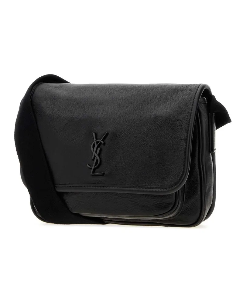 Saint Laurent Men's Black Leather Messenger Niki Crossbody Bag Nero Borse A Tracolla Black