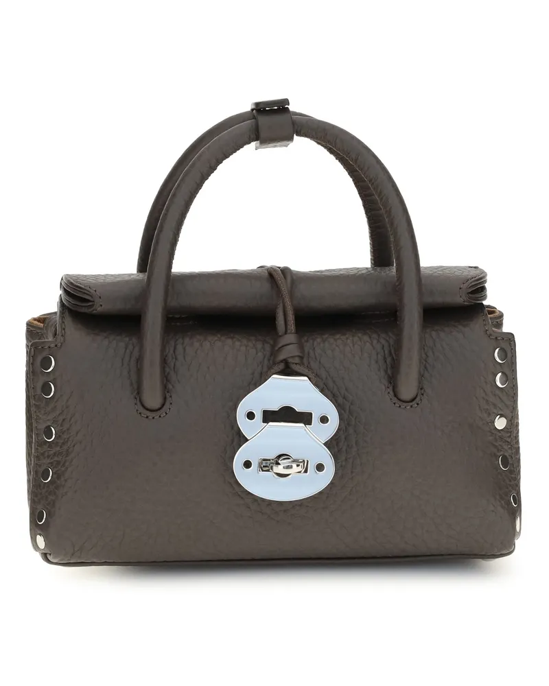 Zanellato Women's Handbag Dotta Centauro Baby Calf Leather Brown Castel Del Monte Handbags Hand Bags Brown