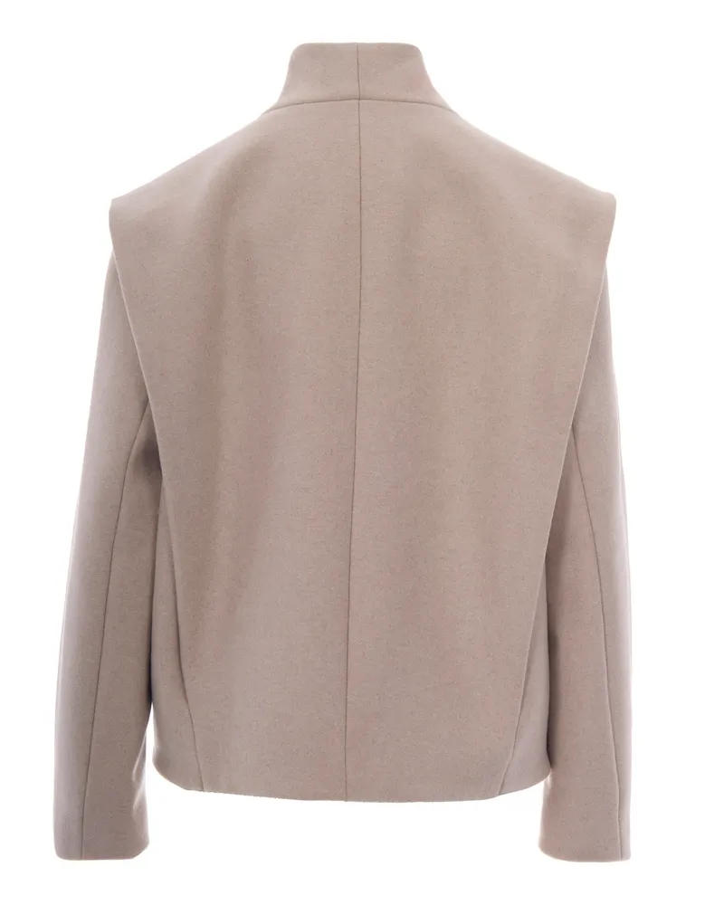 Isabel Marant Women's Jacket Toria Sand Wool Cashmere Beige