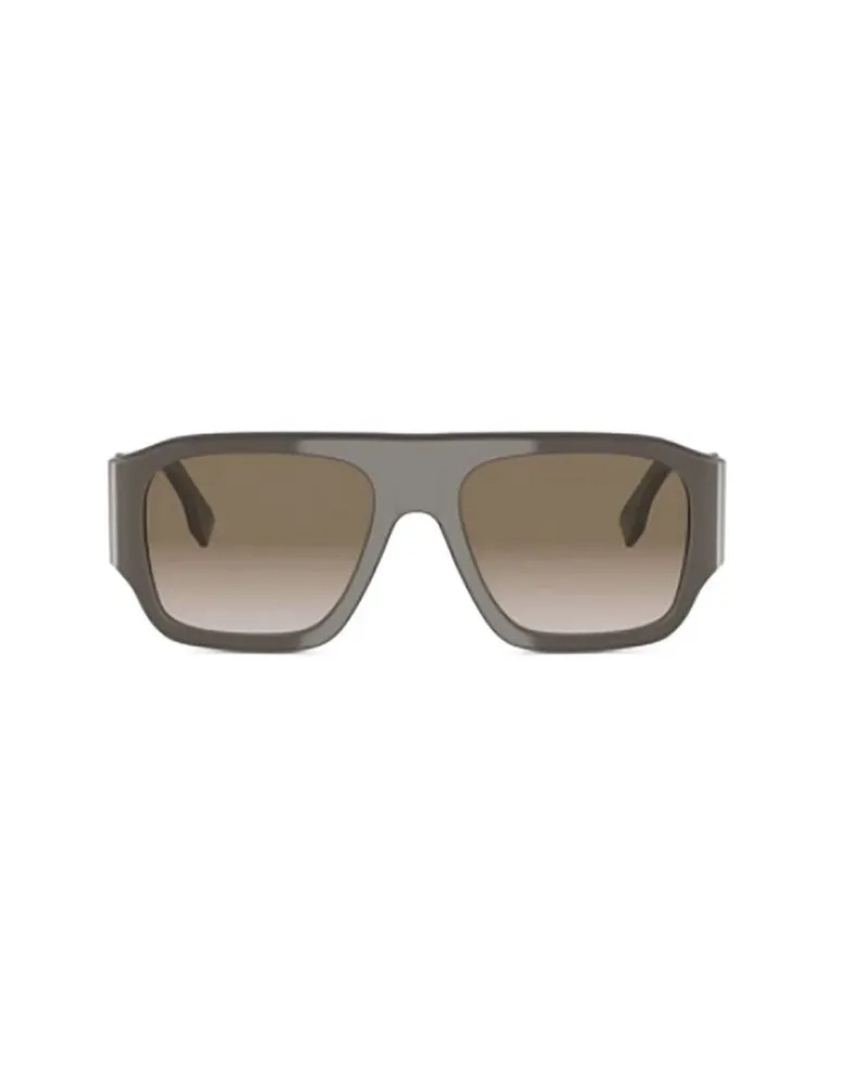 Fendi Unisex Sunglasses Brown Metal Brown
